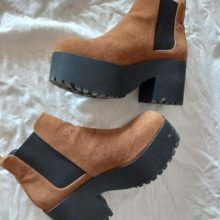 Bottine à semelle épaisse - taille 38 - PULL&BEAR – photo 1