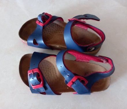 photo article Sandales Bleu mar...