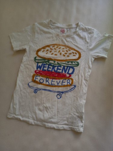 photo article T-shirt Ecru