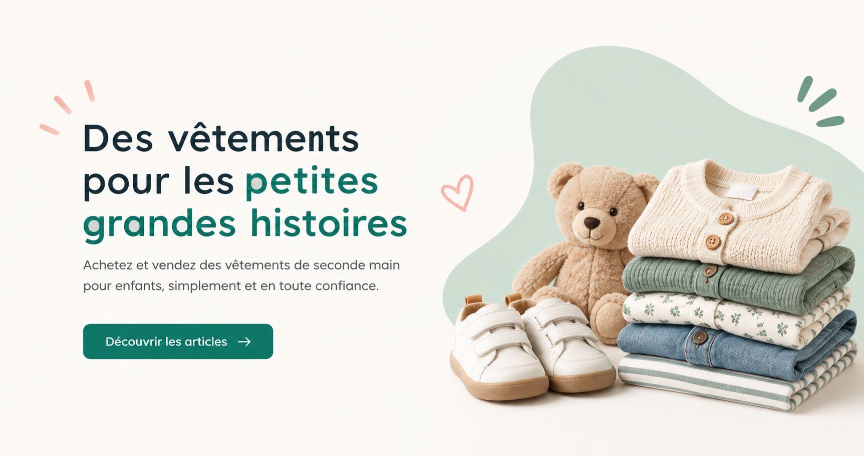 Des vêtements pour les petites grandes histoires. Découvrez les articles pour enfants.