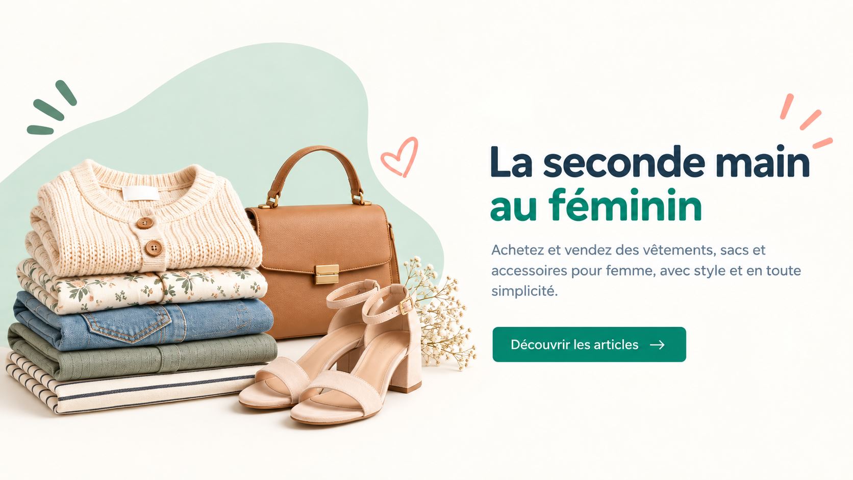 La seconde main au féminin. Découvrez les vêtements, sacs et accessoires pour femme.