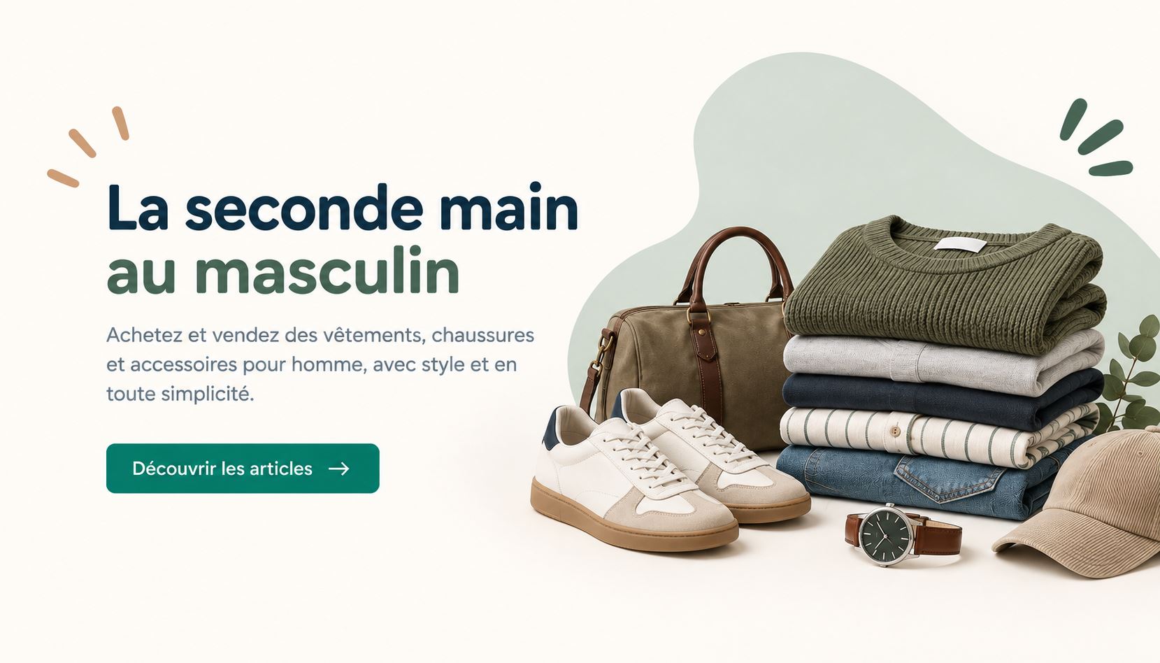 La seconde main au masculin. Découvrez les vêtements, chaussures et accessoires pour homme.