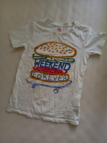 photo article T-shirt Ecru