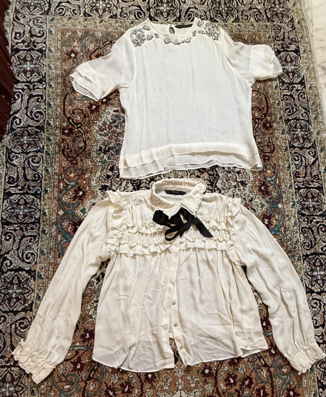Lot de vetement pour femme Zara en bon etat taille moyenne